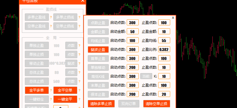 斐波止盈（高低单比例止盈）