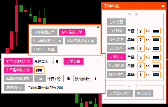 末单对冲-订单设置